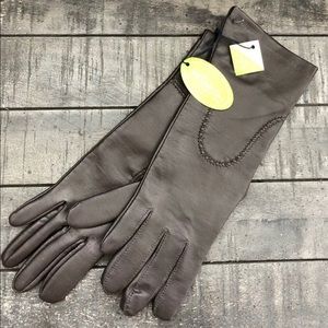VAN RAATLE Leather Silk Lined Soft Detailed Glove Vintage